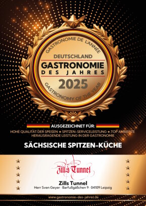 Urkunde Gastronomie 2025